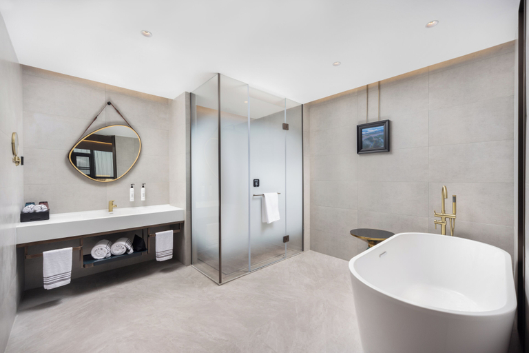 Bathroom 4, Yuncheng Pinglu Wanda Meihua Hotel, Yuncheng