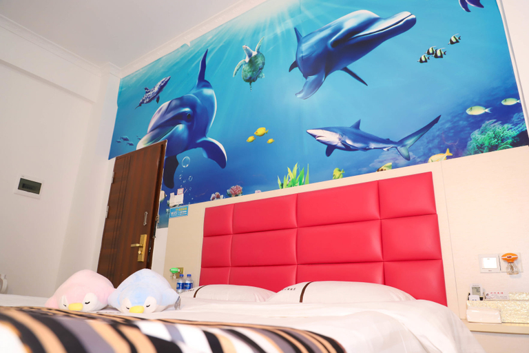 Bedroom 2, Dolphin Bay Apartment (Zhuhai Airport Branch), Zhuhai