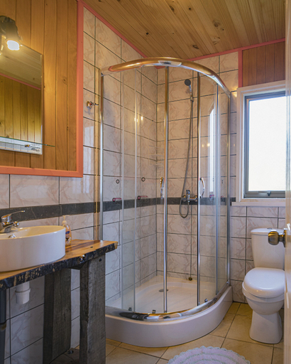 Bathroom, Cabañas Tierra Nueva, Cautín