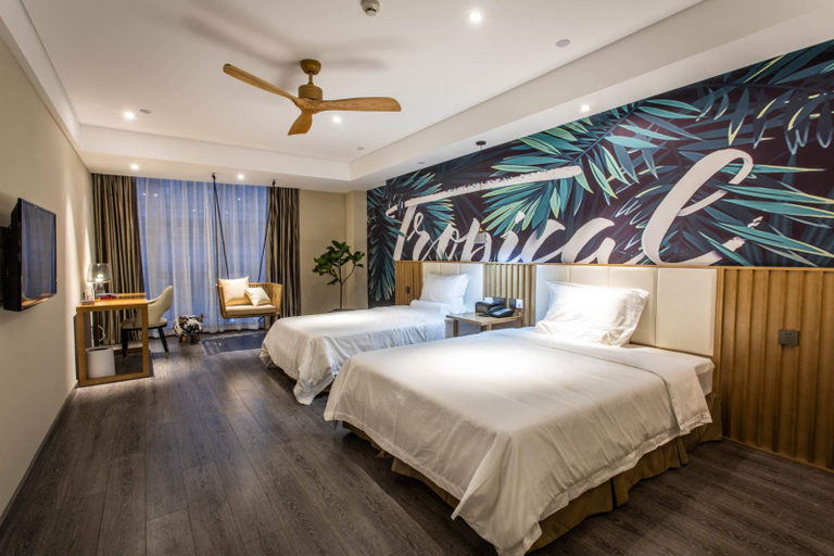 Bedroom, Yangzhou Wuyu Concept Hotel, Yangzhou