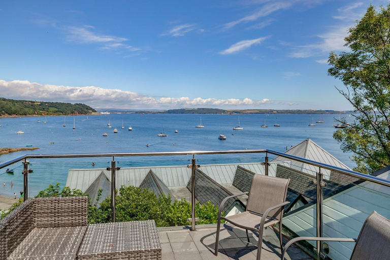 View from property 2, Cawsand Waterfront House With Pool, Cornwall