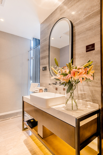 Bathroom, MingYi smart hotel, Beijing