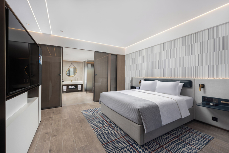 Bedroom 3, Yuncheng Pinglu Wanda Meihua Hotel, Yuncheng