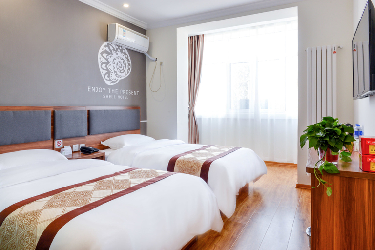 Bedroom 2, Shell Hotel Tianjin Wuqing District Cuihuangkou Town, Tianjin