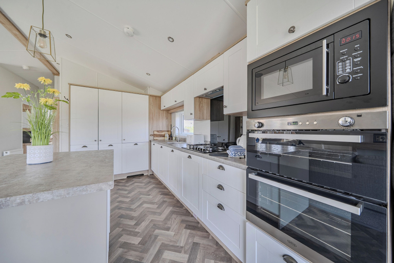 Private kitchen 3, Atlantic Breeze Luxury Lodge Sleep 6, Devon