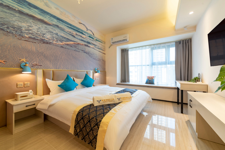 Bedroom 2, Rongyue Guanlan boutique Apartment(Jinan University Store), Jinan