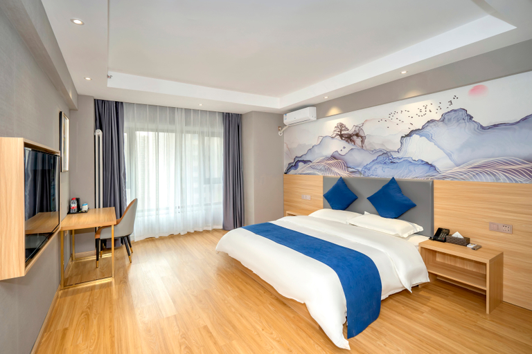 Bedroom 2, Homeinn Ripple (Harbin Railway West Station Wanda Plaza), Harbin