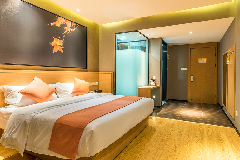 Bedroom 2, グリーンツリー碧尤蒂inホテル(南昌八一広場一附院)(格林碧尤蒂in酒店(南昌八一广场一附院店)), Nanchang