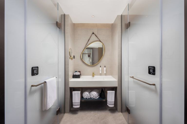 Bathroom 4, Yuncheng Pinglu Wanda Meihua Hotel, Yuncheng