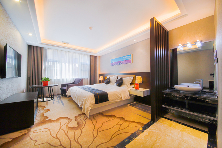 Bedroom 2, Qihang Hotel, Wuzhong
