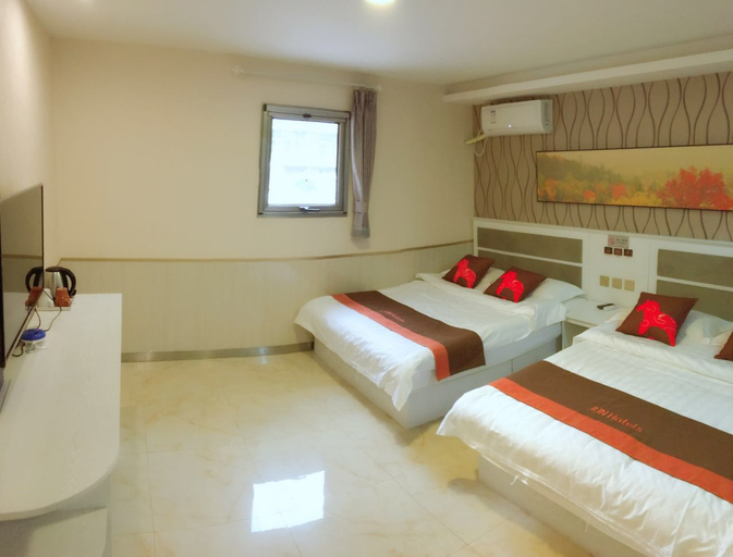 Bedroom 2, ジュンイーホテル（北京通州潞河病院）(骏怡酒店(北京通州潞河医院店)), Beijing