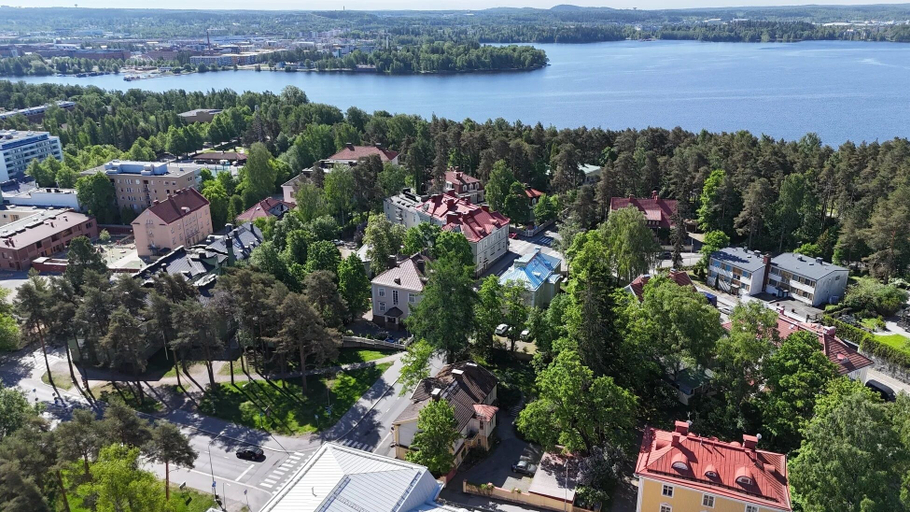 Aerial view 2, Historic Pyynikki 3BR Apt Free Parking, Pirkanmaa