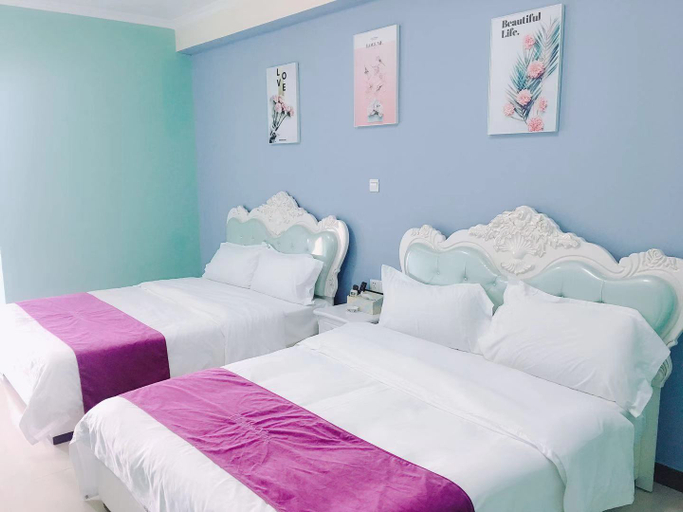 Bedroom 2, Weige Theme Apartment (Guangzhou Pazhou Exhibition Center), Guangzhou