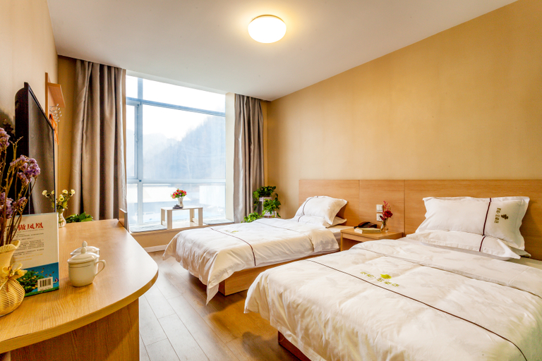 Bedroom, Pebble Motel (Wutai Mountain Scenic Area), Xinzhou