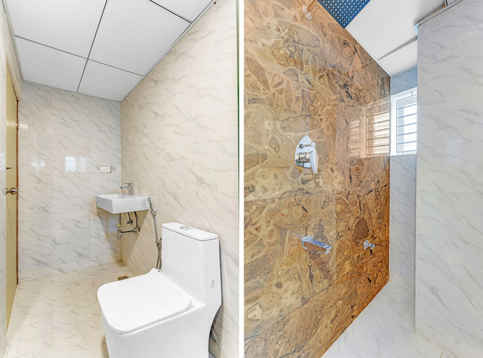 Bathroom 4, Rohaan hotels Medavakkam by UPAR, Kancheepuram