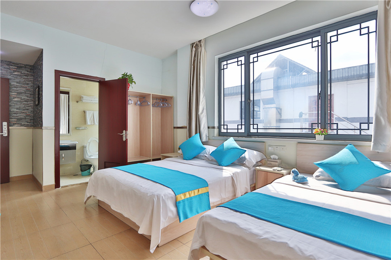 Bedroom 2, Dushi 118 Chain Hotel Suzhou Guanqian, Suzhou