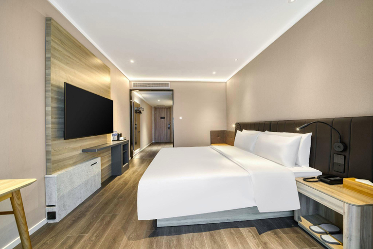 Bedroom, Hanting Hotel Haining Xu Village China Textile City, Jiaxing