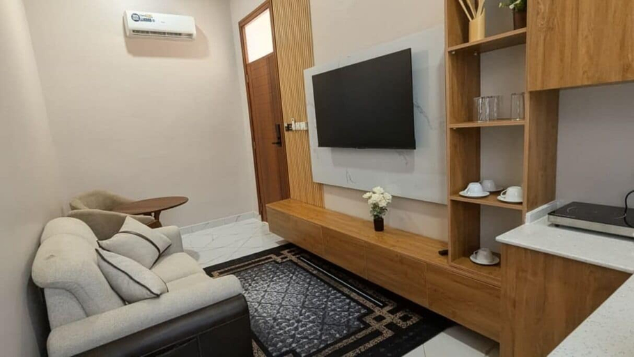 Living area, Moonlight Hotel, Kinondoni