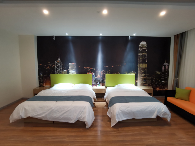 Bedroom 2, PingLuoManBeiZhiHuiHotel, Shizuishan