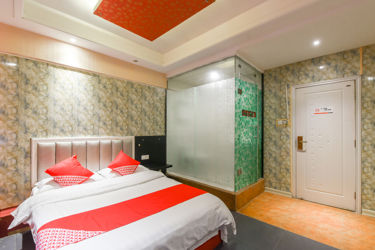 Bedroom 2, Hello Light Hotel (Hefei University City Huayu Future City), Hefei