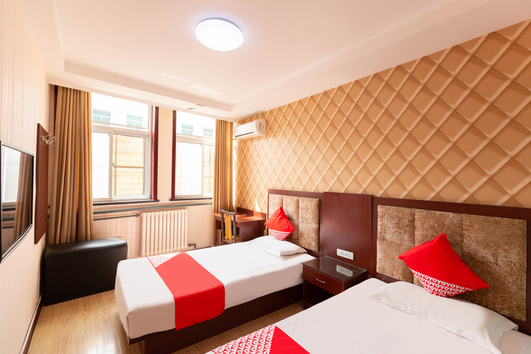 Bedroom, Qinshui county people hotel, Jincheng