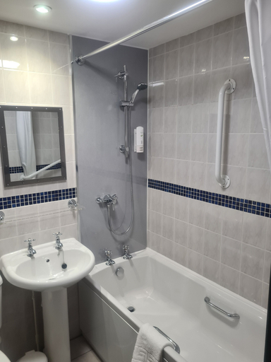 Bathroom 3, Briars Hall Hotel, Lancashire