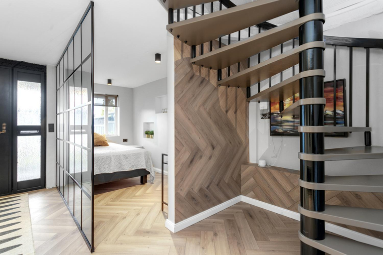 Bedroom, A modern and stylish furnished house in Reykjavik, Kópavogur