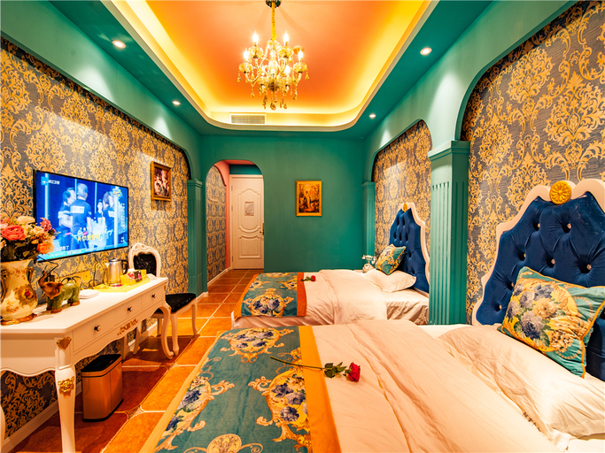 Bedroom 2, Loveyou Theme Hotel (Chongqing 9th Street Branch), Chongqing