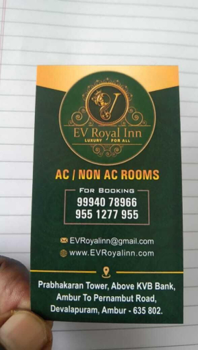 Others, EV Royal Inn, Vellore