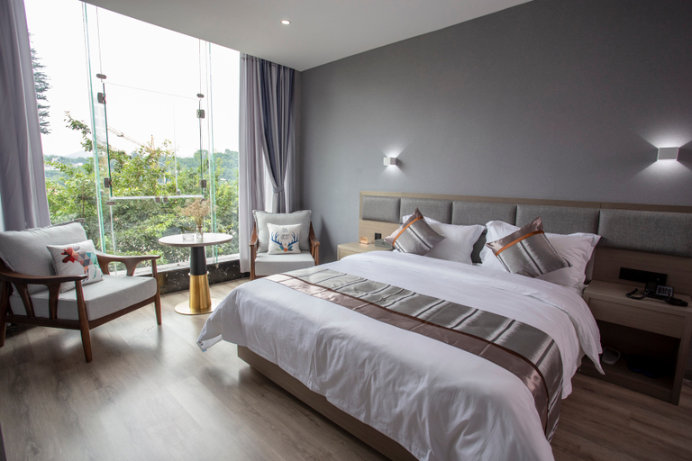 Bedroom, Gaoxian Mingyue Hotel, Yibin