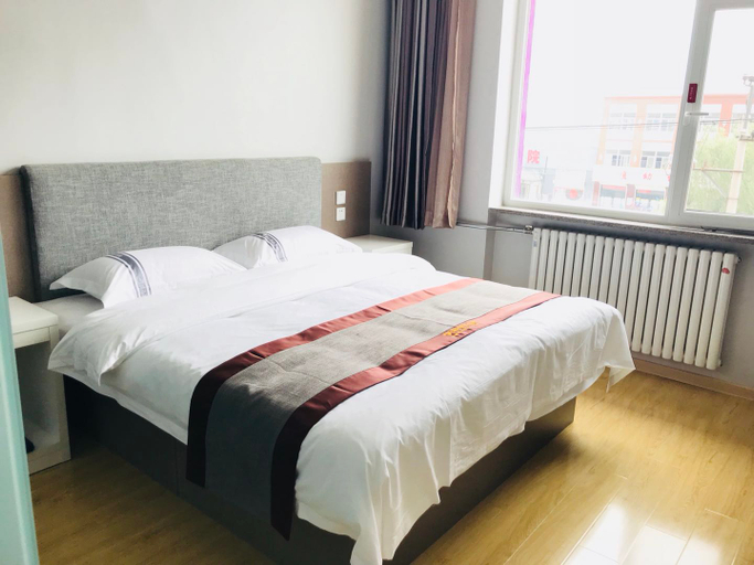 Bedroom 2, Du Shi 118 Chain Hotel(Dingxing Bus Station Tianyi Square Branch), Baoding