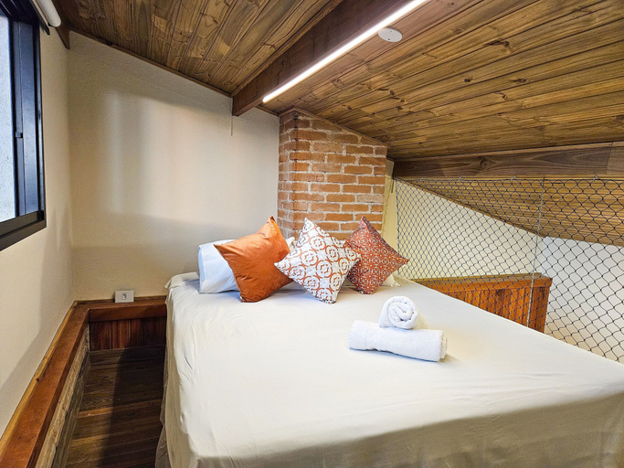 Bedroom 2, Estudios no Capivari by The Lodges, Campo Limpo Paulista
