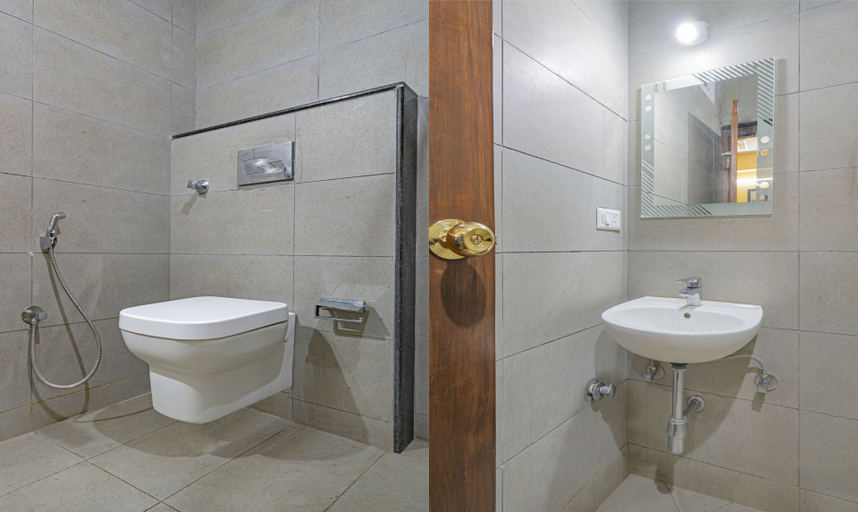 Bathroom 4, Treebo RR Residency, Sanjay Nagar, Bangalore