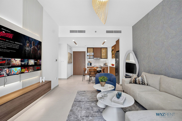 Living area 3, Feather & Stone 1BR - City Skyline, Dubai
