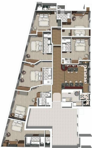 Floor plan 5, 336 Saint Honoré By Chapitre Collection, Paris