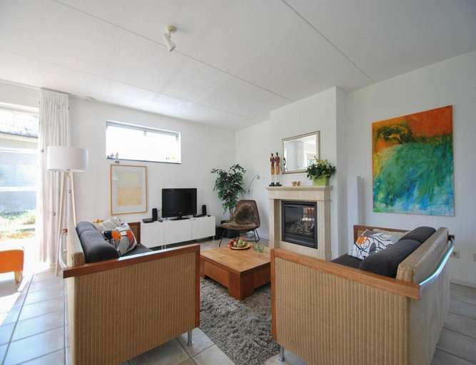 Living room 3, Attractive Dune Villa with Sauna, Wûnseradiel