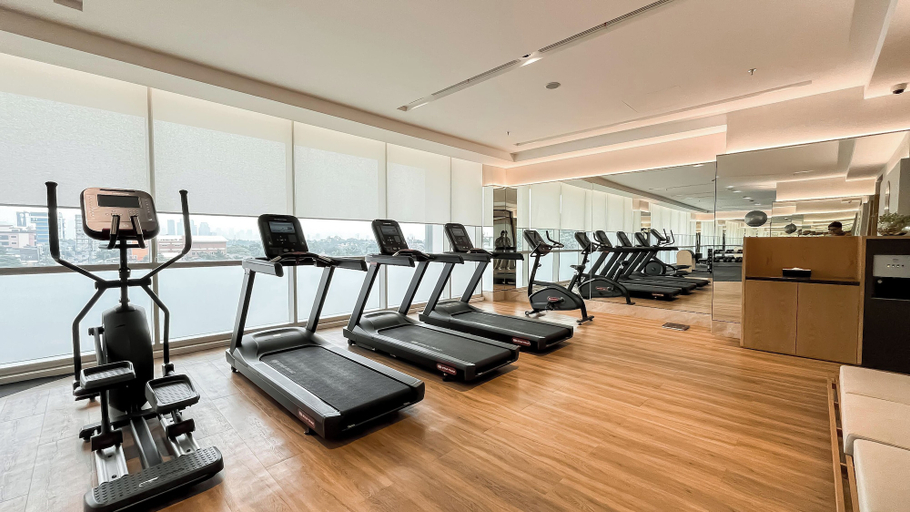 Fitness facility, Homey Gray Studio Room At Apartment Antasari Place, South Jakarta