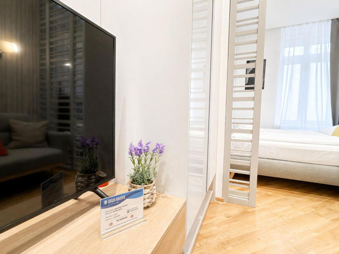 Bedroom, ZEUS Design Apartments Wasserwelt, Wien