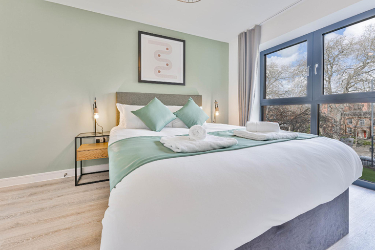 Bedroom 2, Stay Zeni, Hardwick House Derby Lovely 2 Bed Flat, Derby