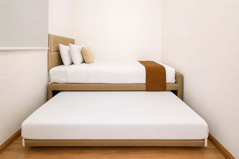 Interior 5, Restful Wooden Vibe 2Br At Apartment Sky House Bsd, Tangerang Selatan