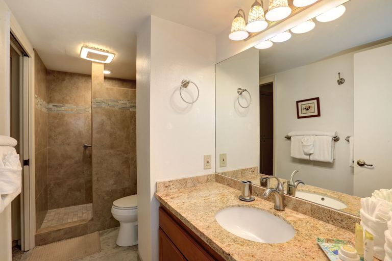 Bathroom, Kihei Beach, #203 1 Bedroom Condo by RedAwning, Maui