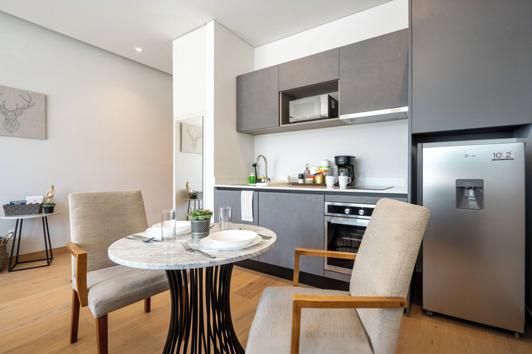 Private kitchen 3, Zielo Studio Apt AC Near Reforma, Mexico City