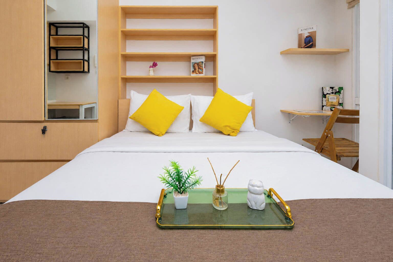 Room 2, Minimalist Studio Apartment For 2 Pax At Tokyo Riverside Pik 2, Tangerang
