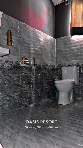Bathroom 3, Oasis Resort Skardu, Northern Areas