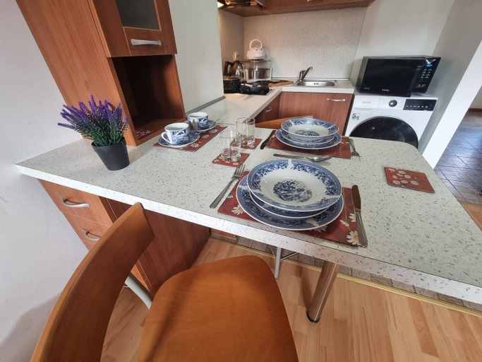 Private kitchen 5, 1BR Homey Duplex 300mbps Wifi 2 Floor With Washer, Bansko