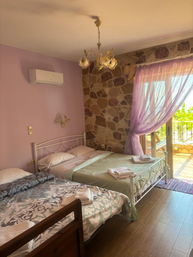 Bedroom 2, "Villa Othon-Leni" - Panoramic Sea View & Traditional Luxury, Peloponnese