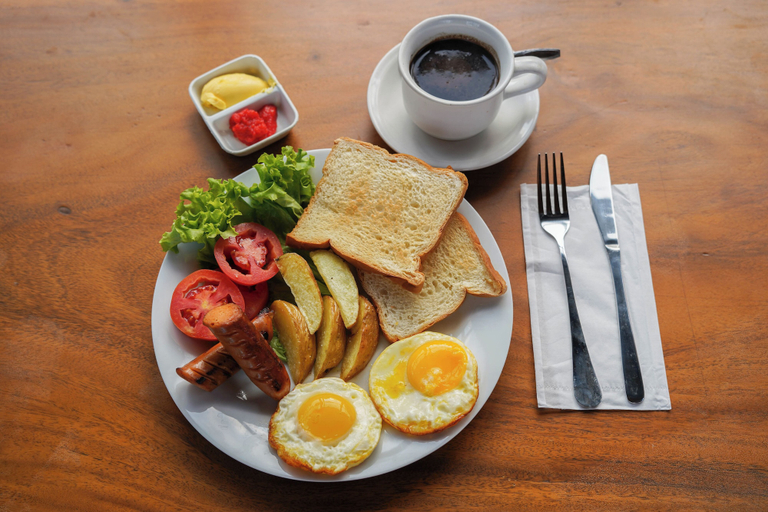 Breakfast meal 3, Tropical 1BR Villa Bima Ubud w Workdesk, Gianyar