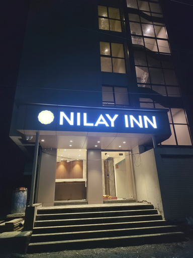 Exterior detail, Nilay Inn, Solapur