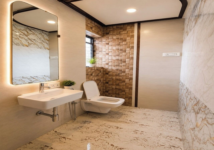 Bathroom 4, New Seven Hills By Glitz Hotels, Mumbai Suburban