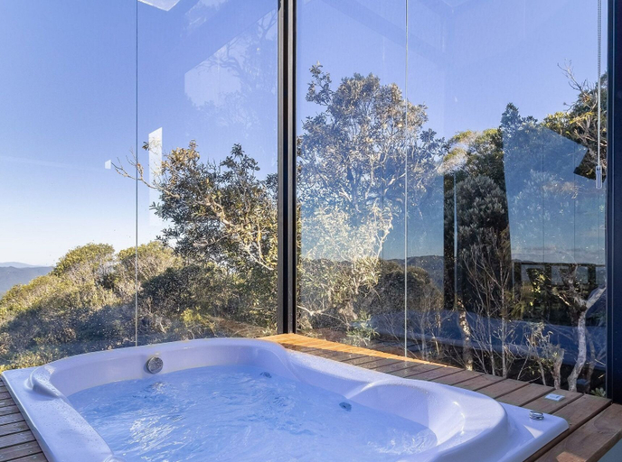 Bathroom 2, Cabana jacuzzi e vista na serra VST036, Anitápolis